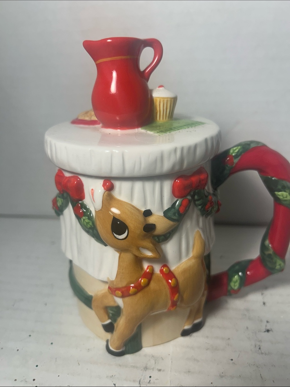Lenox Rudolph Mug  Vintage 2002
